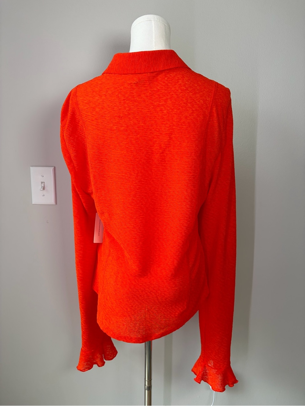 By Anthropologie Long-Sleeve Textured Buttondown Top - Picture 4 of 12